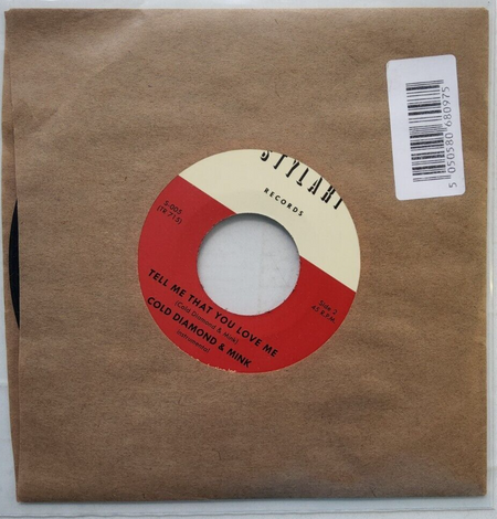 Jonny Benavidez And Cold Diamond & Mink Tell Me That You Love Me 7" record 2020