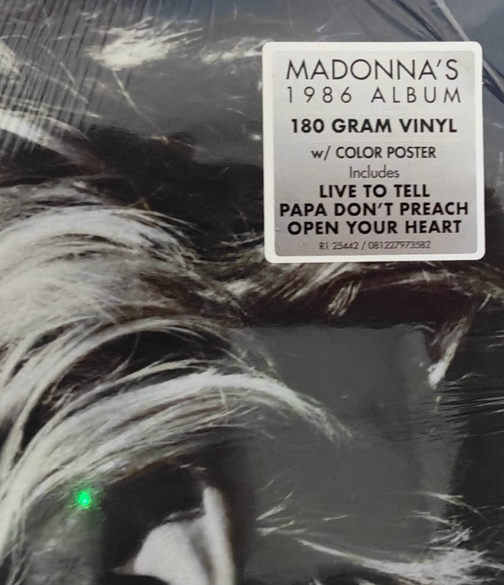Madonna True Blue LP Album vinyl record compilation reissue 2012 on Sire 180gram