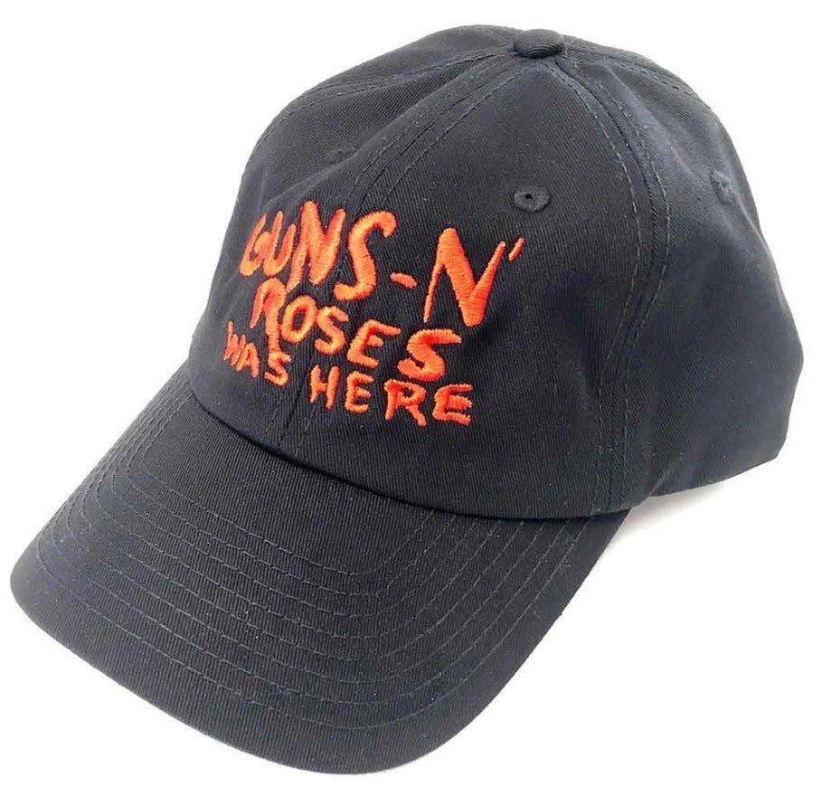 Guns N' Roses – Unisex Baseball Cap: Was Here (Black) (Ex‑Tour Merch)