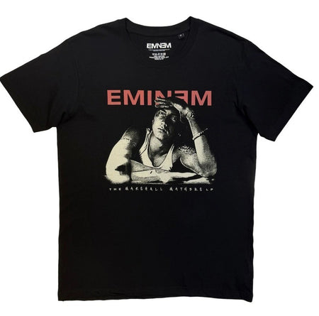 Eminem – Unisex T‑Shirt Eminem Script Lyrics (Black) (Back Print) Official Merch