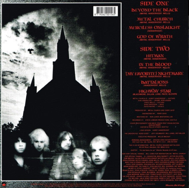 Metal Church Metal Church LP Album vinyl record 2016 remastered reissue 180gram