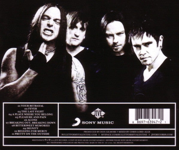 Bullet For My Valentine Fever CD Album 2010 on Jive