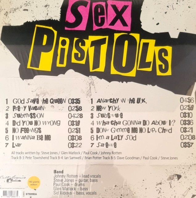 Sex Pistols Agents Of Anarchy LP Album vinyl record 2022 on Cult Legends