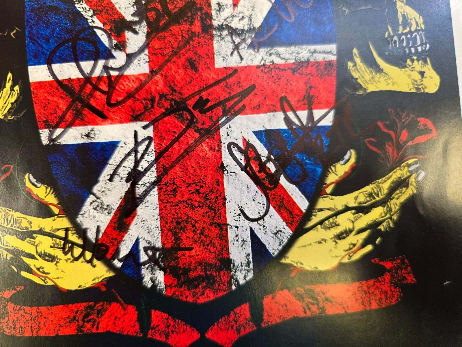Rise to Remain Hand Signed presentation size A4 on glossy print by Band Members