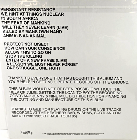 One Struggle One Fight LP Album vinyl record Limited white reissue 2022 punk