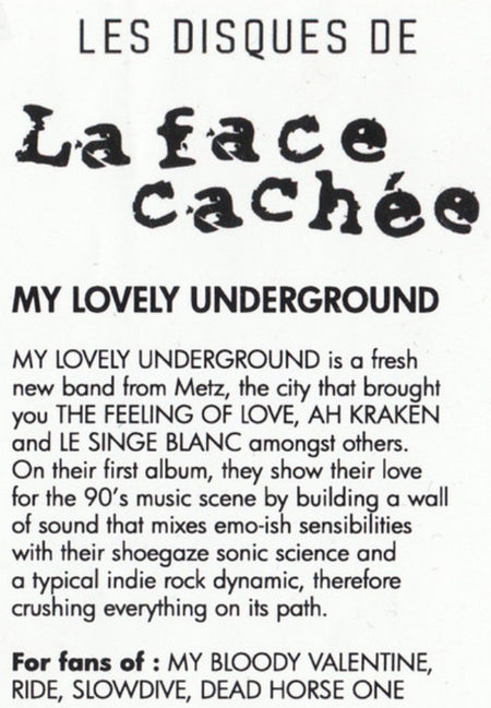 My Lovely Underground - My Lovely Underground 2014 LP Album vinyl record MINT