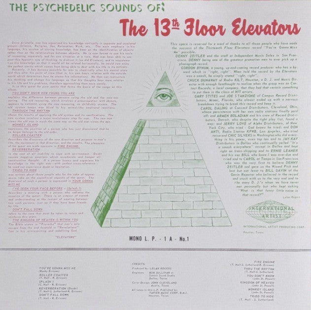 13th Floor Elevators The Psychedelic Sounds Of The 13th Floor Elevators Record