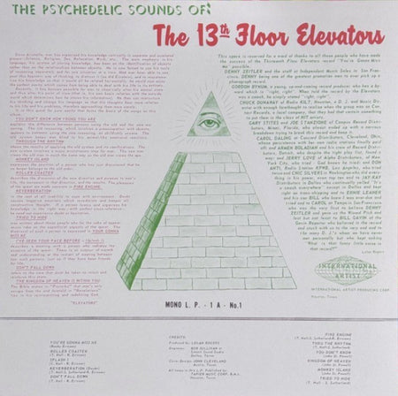 13th Floor Elevators The Psychedelic Sounds Of The 13th Floor Elevators Record