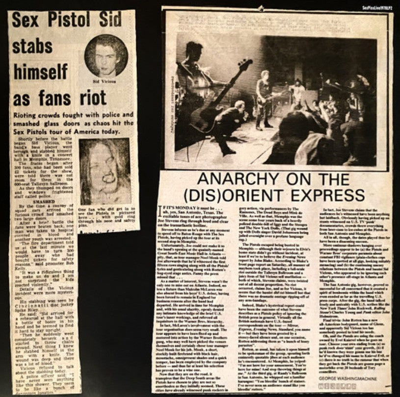 Sex Pistols Live In The U.S.A Longhorns Ballroom Dallas January 10th 1978 LP