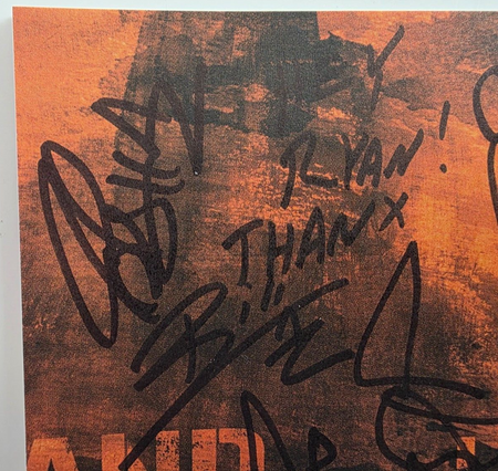 Authority Zero Hand signed  CD Sleeve by the band rock metal memorabilia punk