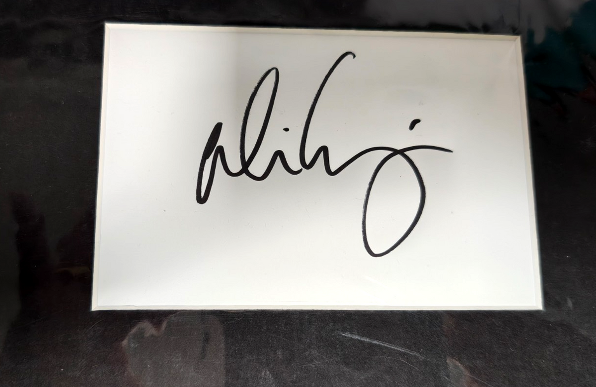 Alice Cooper Hand Signed presentation 12" x 18" Autograph