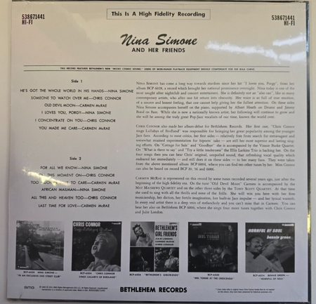 Nina Simone And Her Friends An Intimate Variety Of Vocal Charm limited green LP