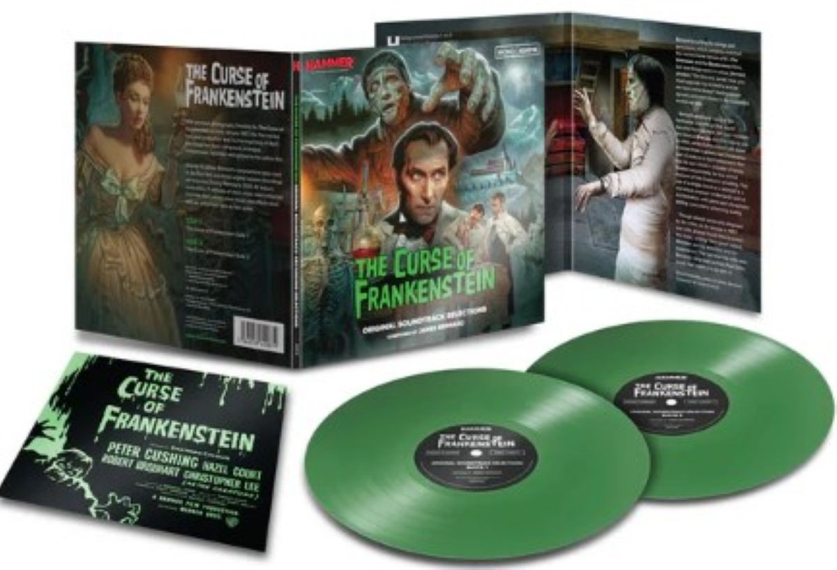 The Curse of Frankenstein OST 2 x 7" Limited edition Green Hammer Films 2026