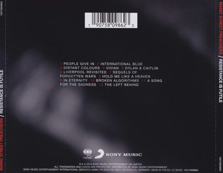 Manic Street Preachers – Resistance Is Futile CD Album 2018 on Columbia