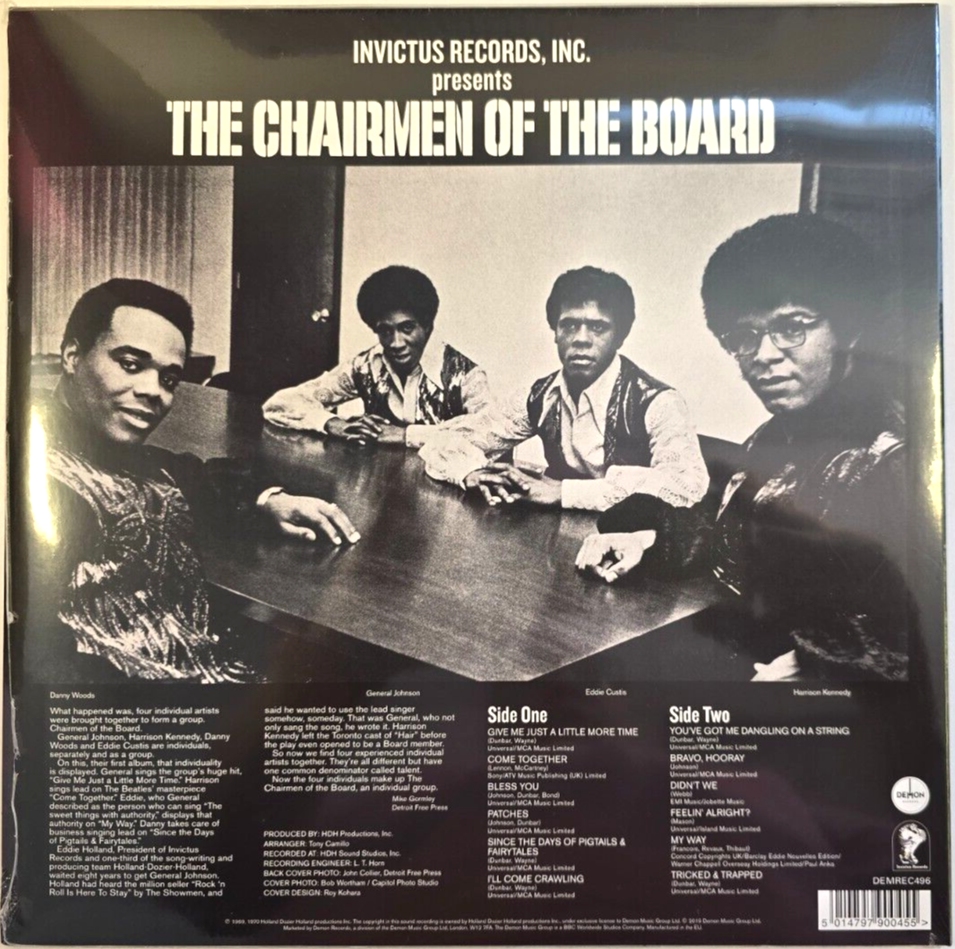 Chairmen Of The Board Chairmen Of The Board LP Album vinyl record reissue 2019