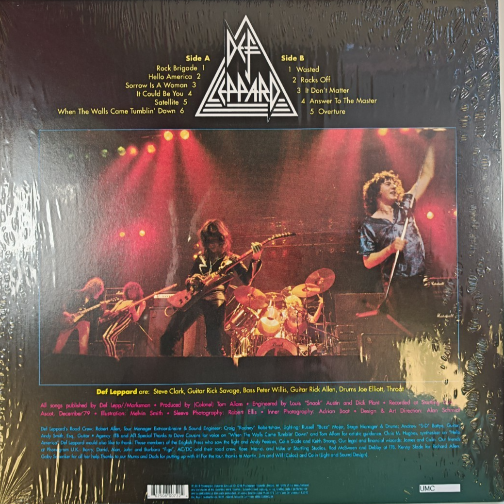 Def Leppard On Through The Night LP  Album vinyl record 2020 remastered reissue