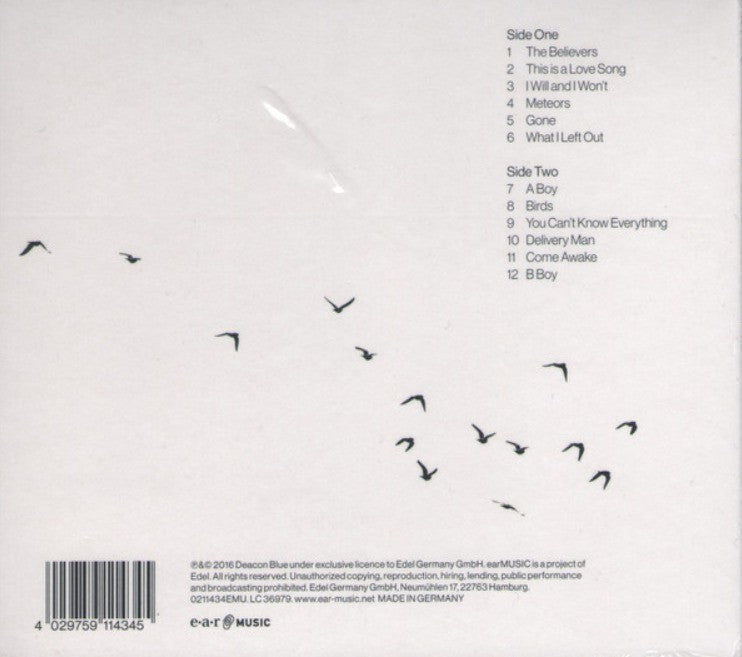 Deacon Blue –  Believers CD Album 2016 on Ear Music in digipak