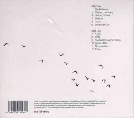 Deacon Blue –  Believers CD Album 2016 on Ear Music in digipak