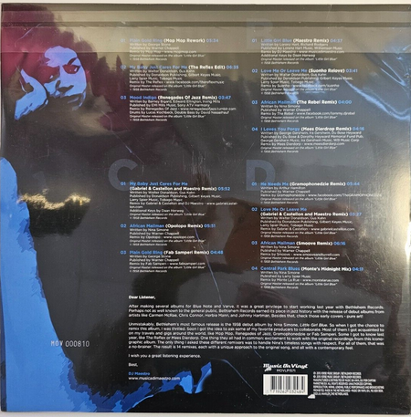 DJ Maestro Presents Nina Simone Little Girl Blue (Remixed) LP Album vinyl record