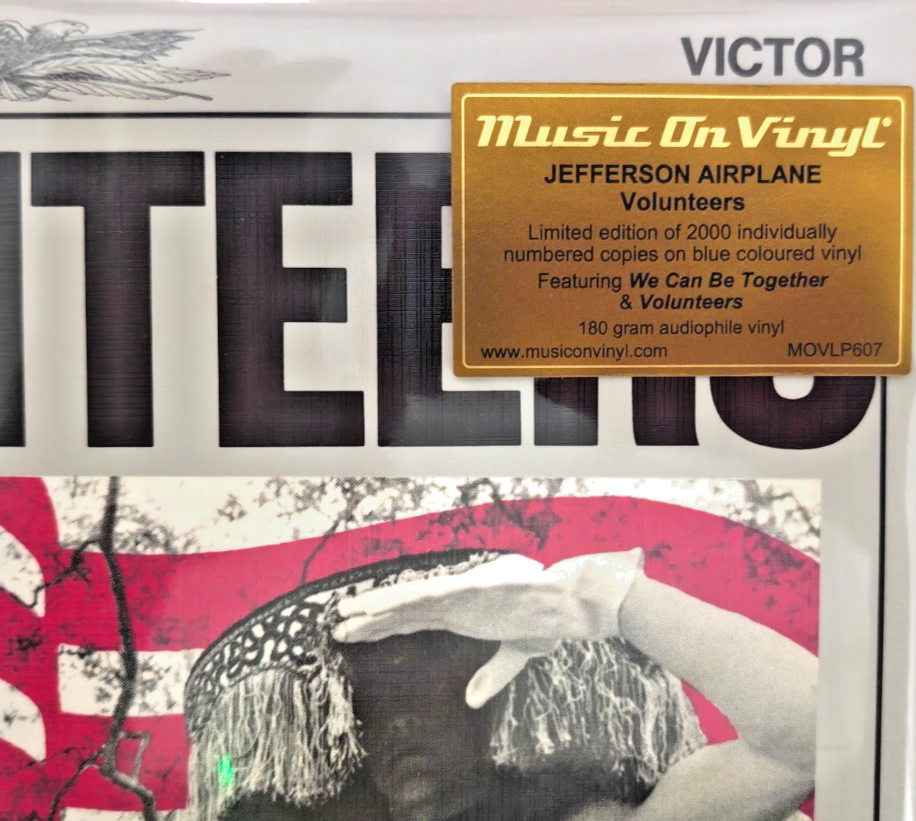 Jefferson Airplane Volunteers LP Album vinyl record numbered blue remastered