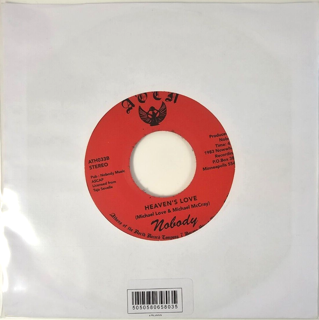 Nobody – I Saw You 7" vinyl record 2016 funk soul on Athens Of The North