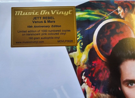 Jett Rebel – Venus & Mars Limited pink numbered LP Album vinyl record 180g new