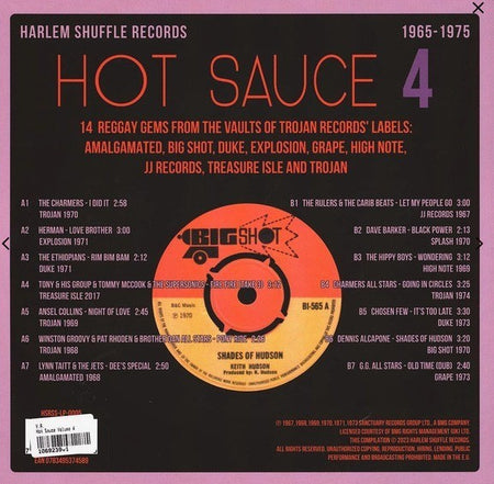 Harlem Shuffle Hot Sauce 4 LP Album Vinyl Record Reggae Compilation 1965-1975
