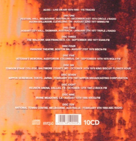 AC/DC High Voltage Rock N Roll 1974 - 1988 CD 10 Disc Boxset on Evolution 2021