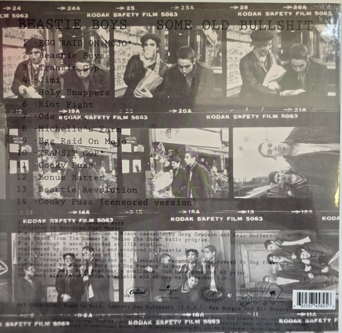 Beastie Boys Some Old Bullshit LP Album vinyl record 2021 reissue compilation