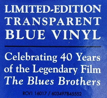 The Blues Brothers The Blues Brothers OST LP Album vinyl record limited blue