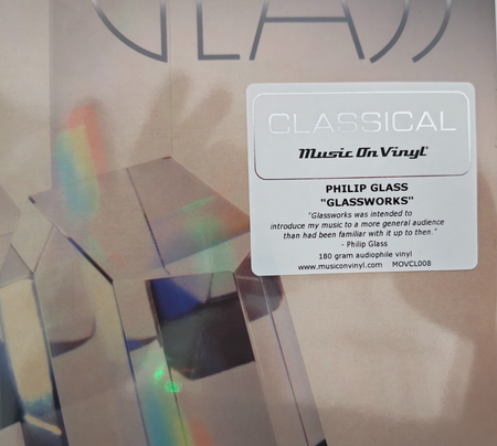 Phillip Glass Glassworks LP Album vinyl record remastered 2026 reissue 180g