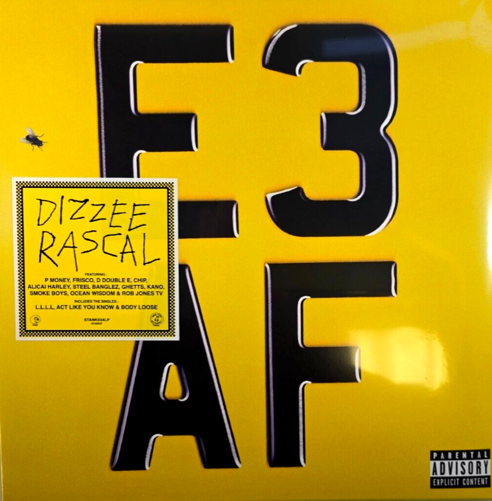 Dizzee Rascal  E3 AF LP Vinyl record 2020 Hip Hop Grime on Dirtee Stank
