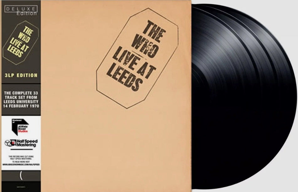 The Who Live At Leeds LP Album vinyl record 2019 Deluxe 3 x Half Speed Remaster