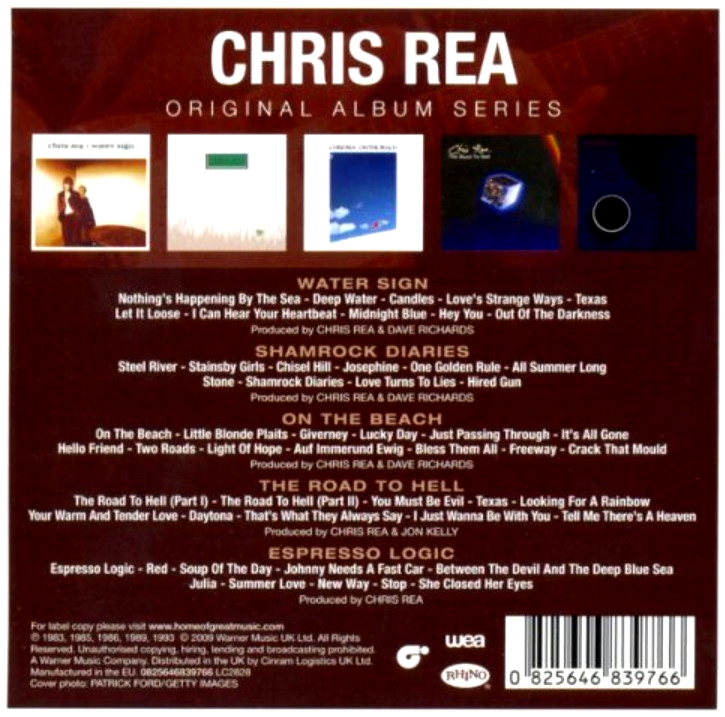 Chris Rea Original Album Classics CD Boxset 5 Disc Set on WEA 2010 Reissue