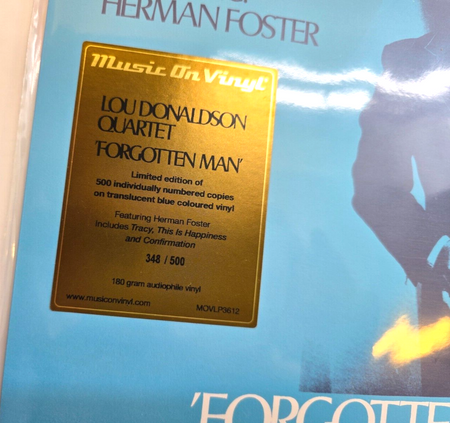 Lou Donaldson Quartet Featuring Herman Foster – 'Forgotten Man' LP Album record