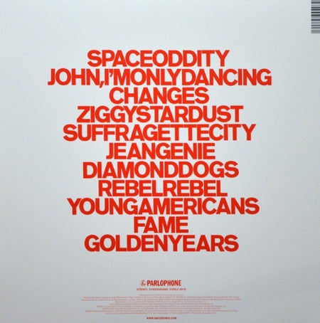 David Bowie ChangesOneBowie LP Album vinyl record 2016 on Parlophone Reissue
