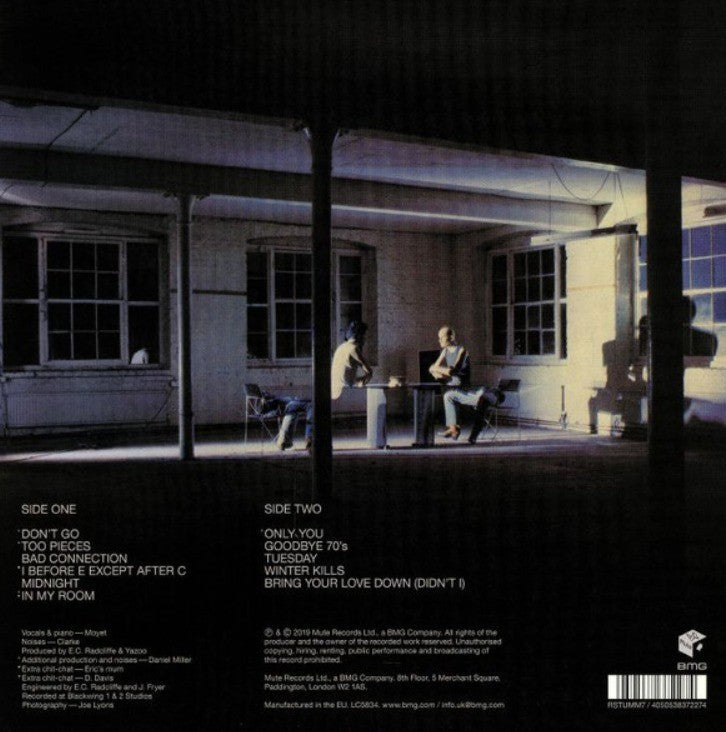 Yazoo Upstairs At Eric's LP Album vinyl record 180g remastered reissue 2019 Mute