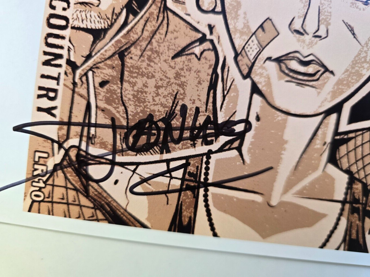 Vice Squad  Hand Signed presentation A4 on glossy print Music Memorabilia
