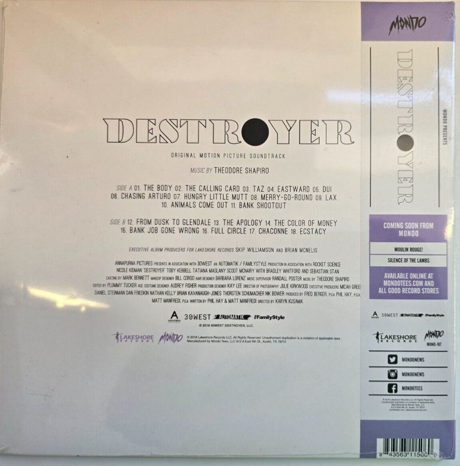 Theodore Shapiro – Destroyer LP Album vinyl record OST 2019 Limited edition
