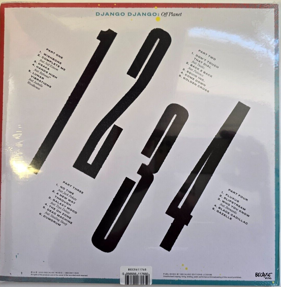 Django Django Off Planet Parts 1-4 LP Album vinyl record limited 2 x white 2023