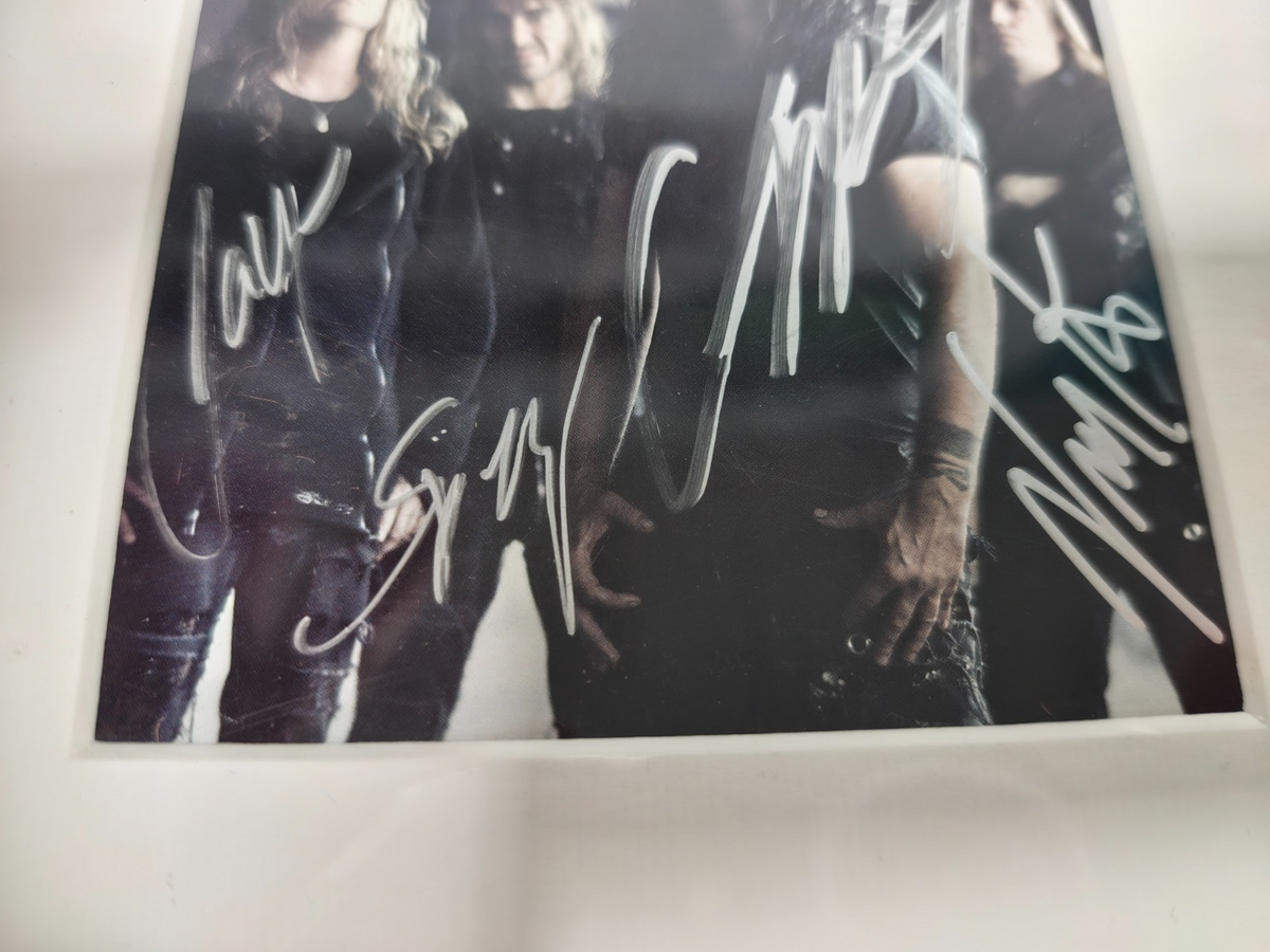 Kreator Hand Signed presentation 12" x 18" by Band Members Autograph