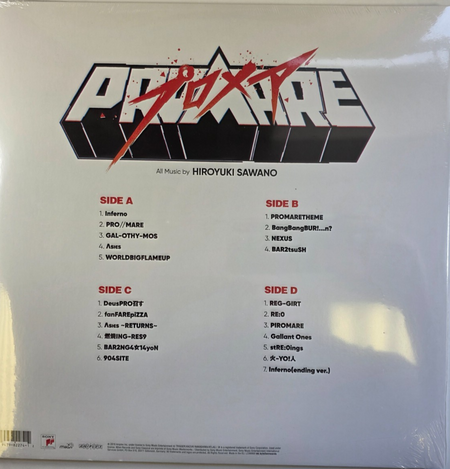Hiroyuki Sawano – Promare OST LP Album vinyl record limited red white split