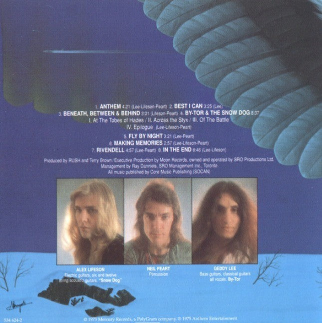 Rush Fly By Night CD Album Remastered Rush Reissue 2020 on Mercury Rock