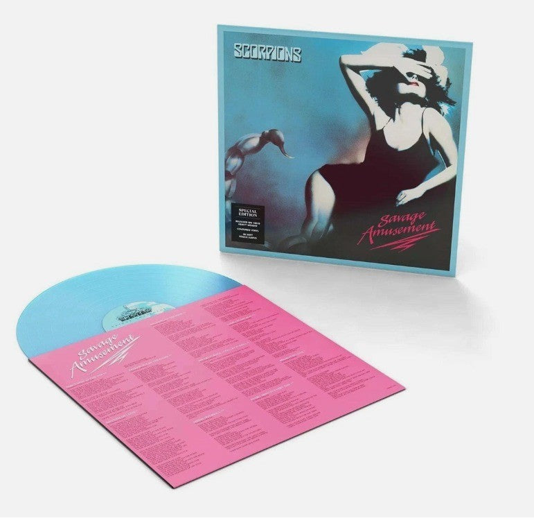 Scorpions Savage Amusement LP Album Vinyl Record Limited Light Blue Transparent