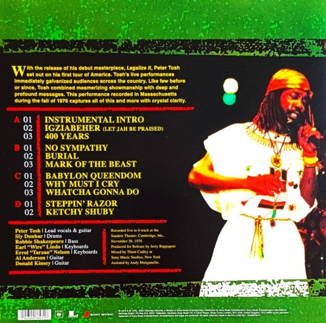 Peter Tosh Live & Dangerous: Boston 1976 LP album vinyl record RSD 2023 Yellow