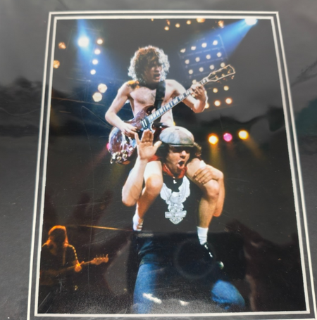 Brian Johnson AC/DC Hand Signed presentation 12" x 18" Autograph