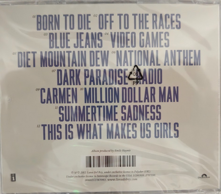Lana Del Rey - Born To Die CD Album 2012 on Polydor