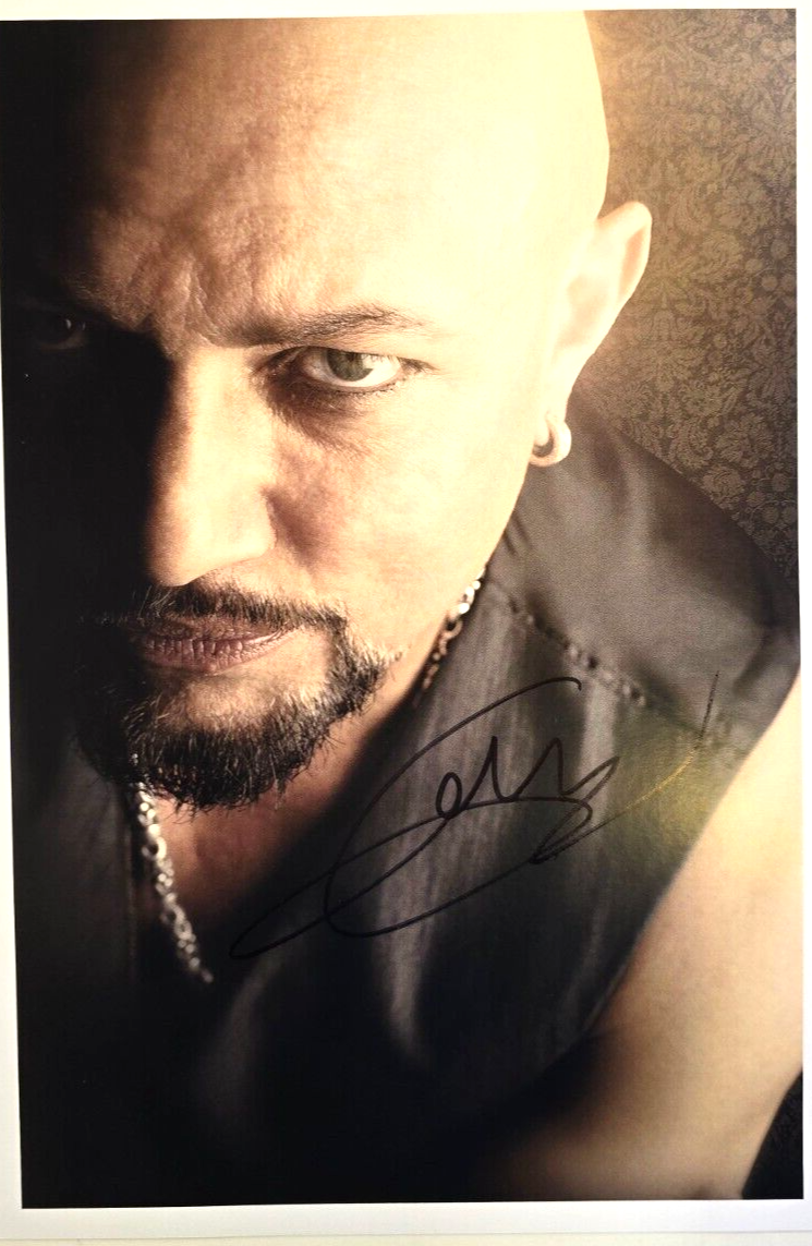 Geoff Tate Queensryche Hand Signed presentation A4 on glossy print
