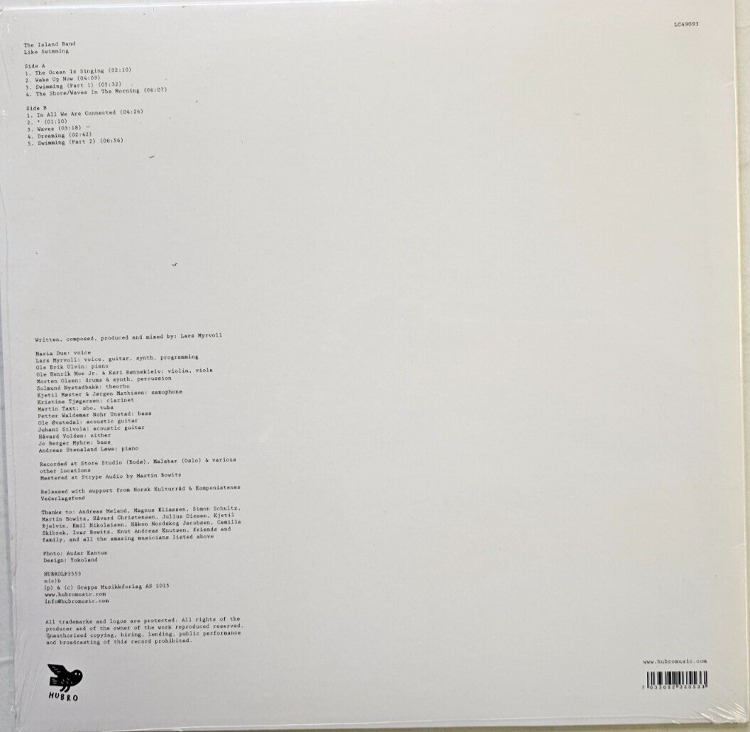 The Island Band – Like Swimming LP Album vinyl record 2015 NEW Jazz POP