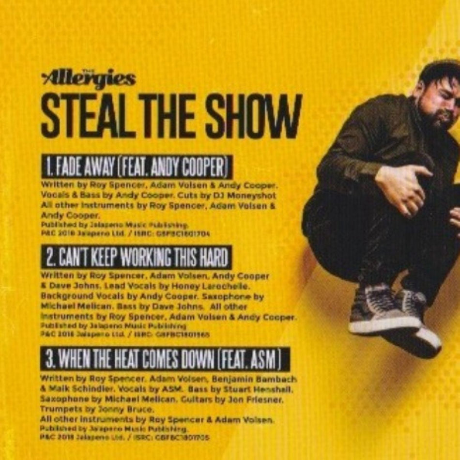 The Allergies – Steal The Show CD Album reissue 2018 on	Jalapeno Records